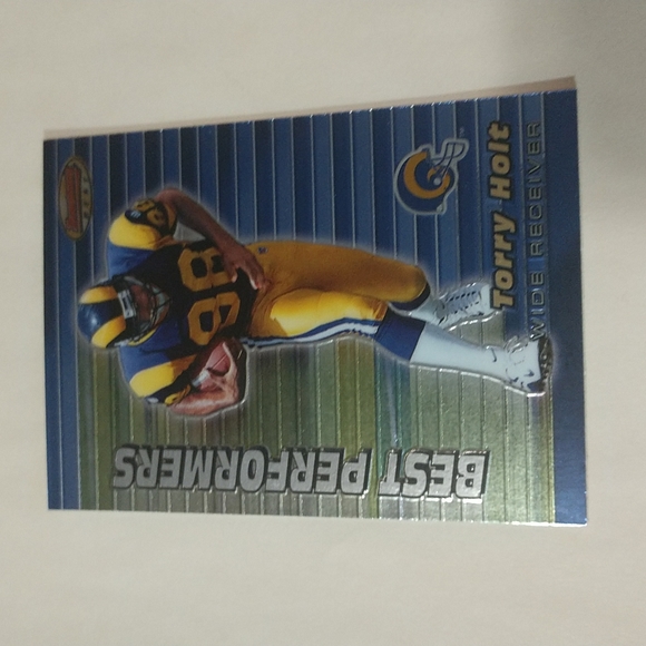 Torry Holt 1999 Bowman's Best Performers Raw NFL Football Trading Card #99 - Picture 6 of 6